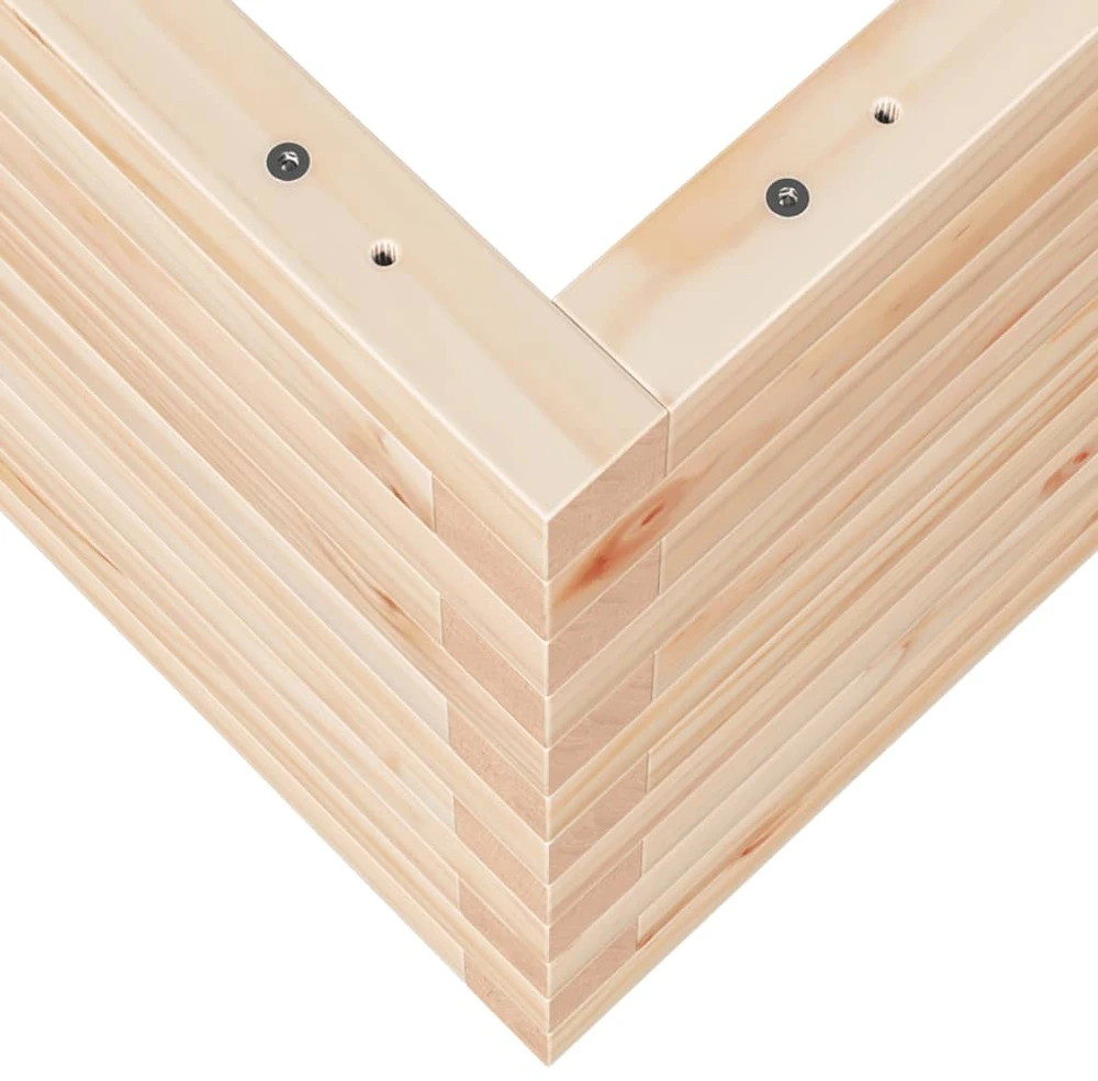Sodo lovelis, 70x40x45,5cm, pušies medienos masyvas