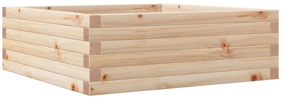 Sodo lovelis, 70x70x23cm, pušies medienos masyvas
