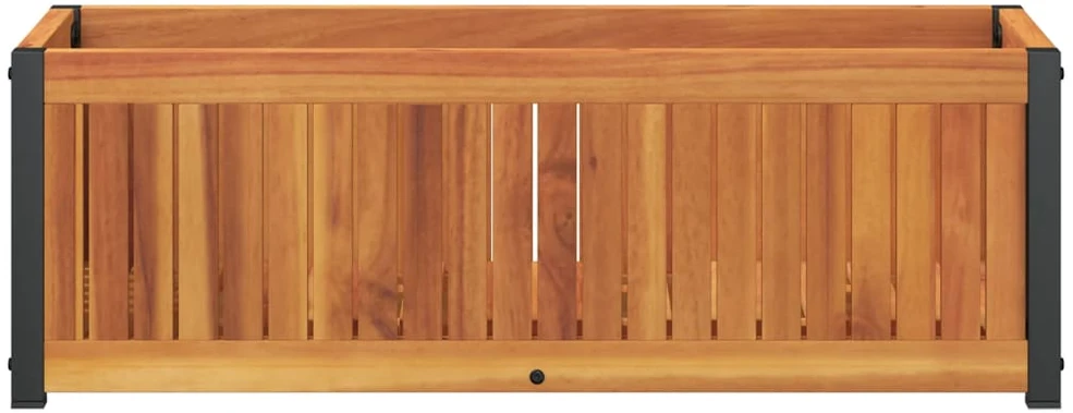 Sodo lovelis, 80x30x27,5cm, akacijos medienos masyvas/plienas