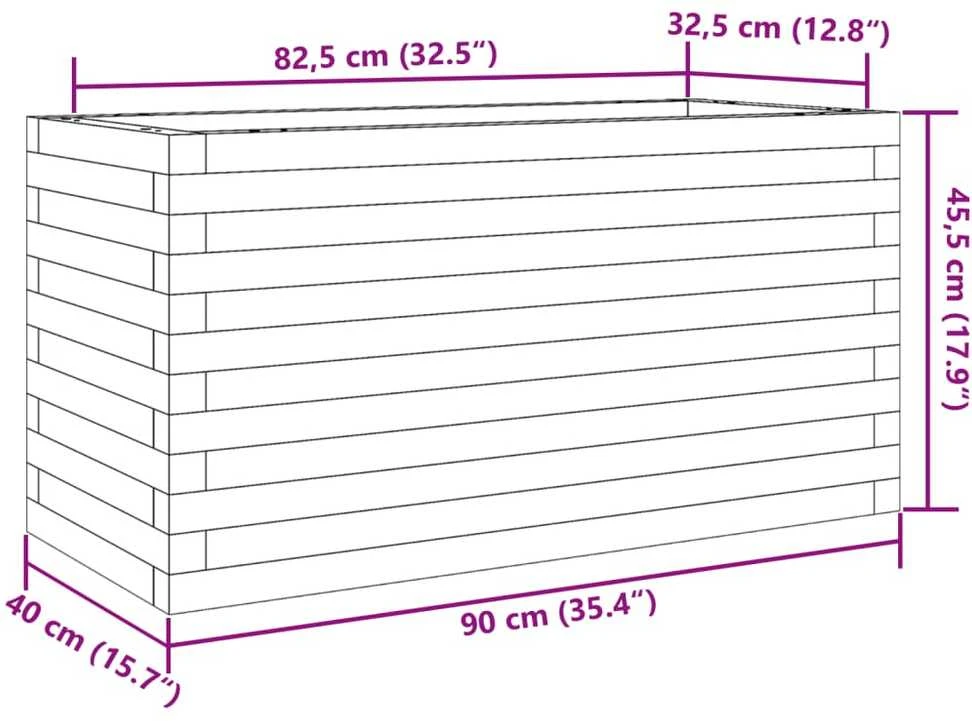 Sodo lovelis, 90x40x45,5cm, douglas eglės medienos masyvas