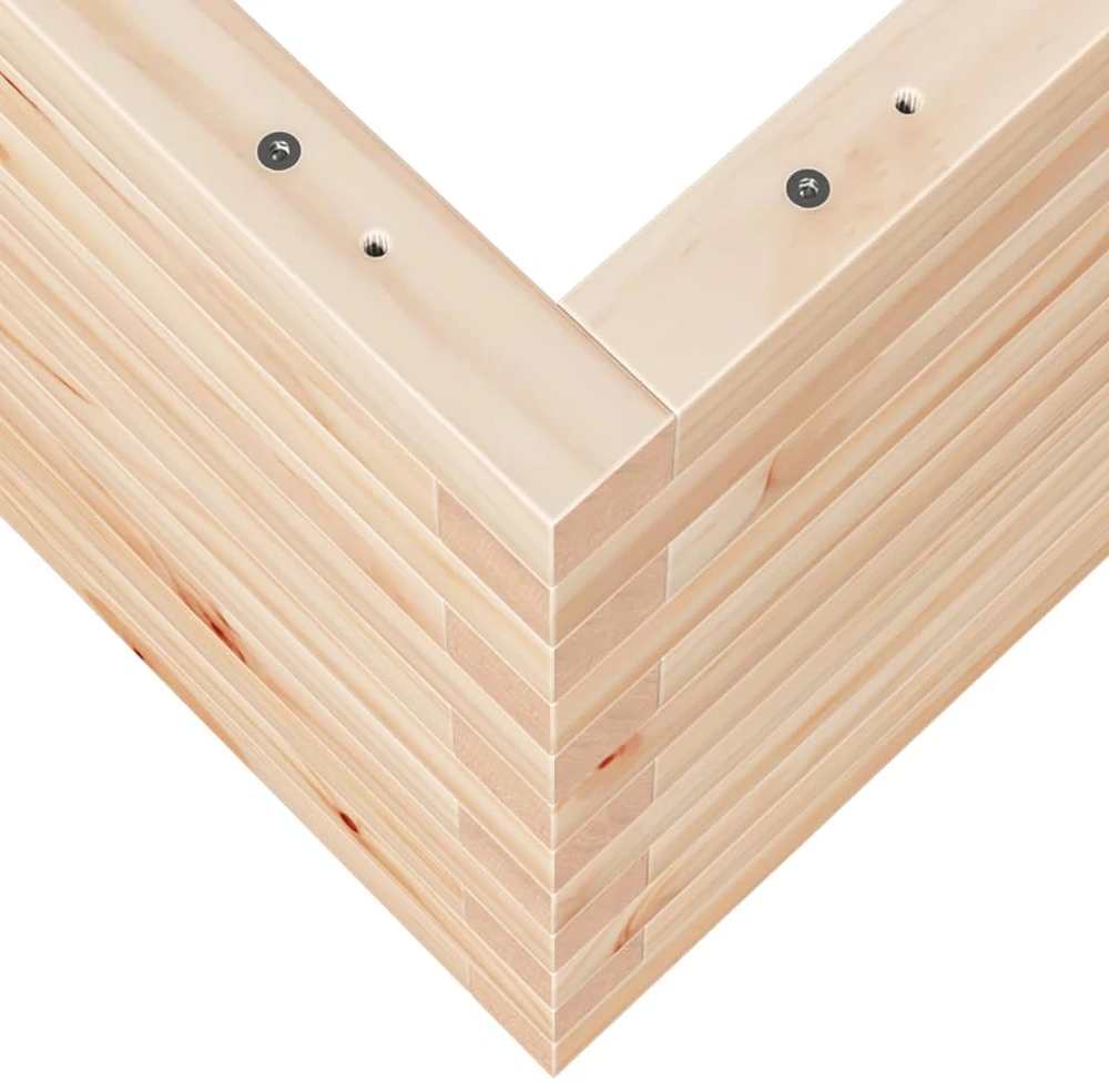 Sodo lovelis, 90x60x45,5cm, pušies medienos masyvas