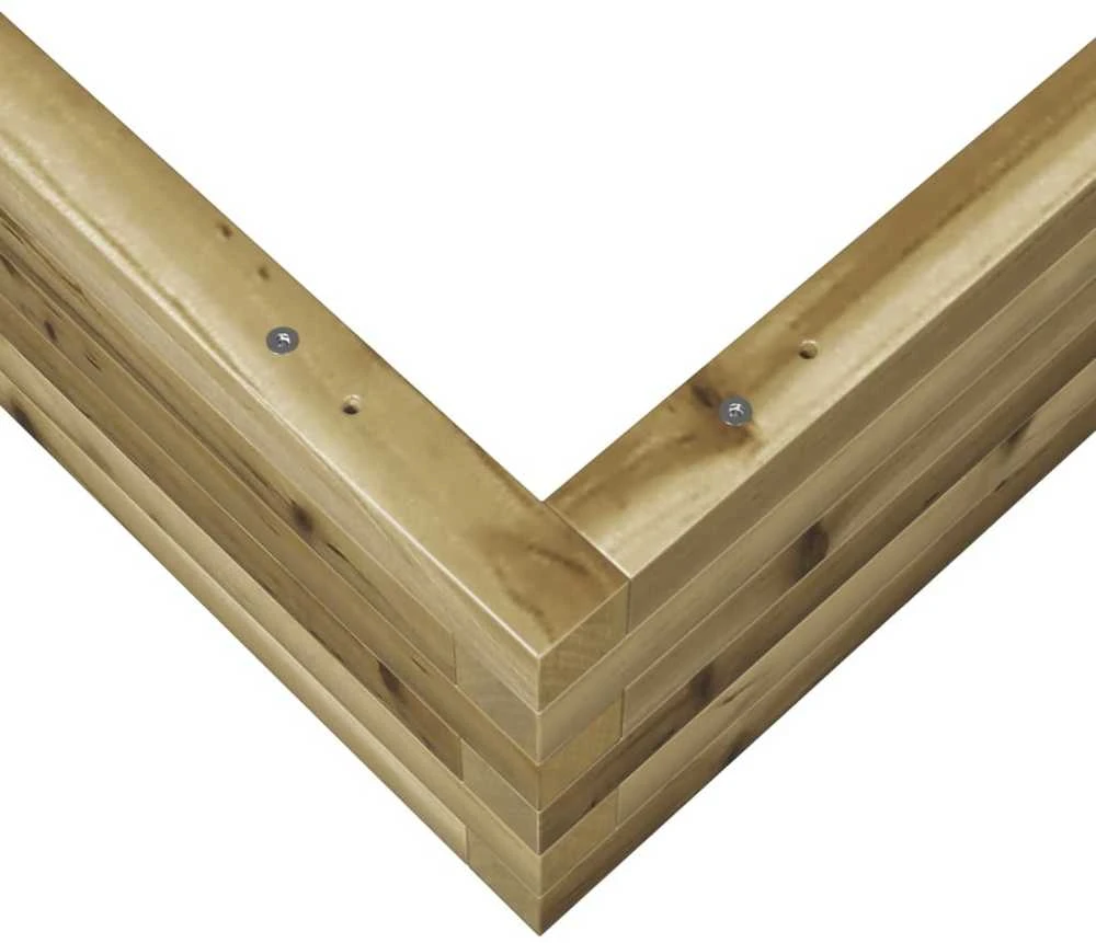 Sodo lovelis, 90x90x23cm, impregnuota pušies mediena