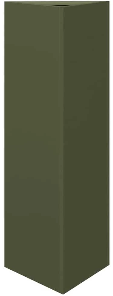 Sodo lovelis, alyvuogių žalias, 30x26x75cm, plienas, trikampis