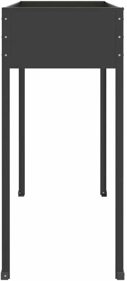 Sodo lovelis, antracito, 100,5x40,5x90cm, galvanizuotas plienas