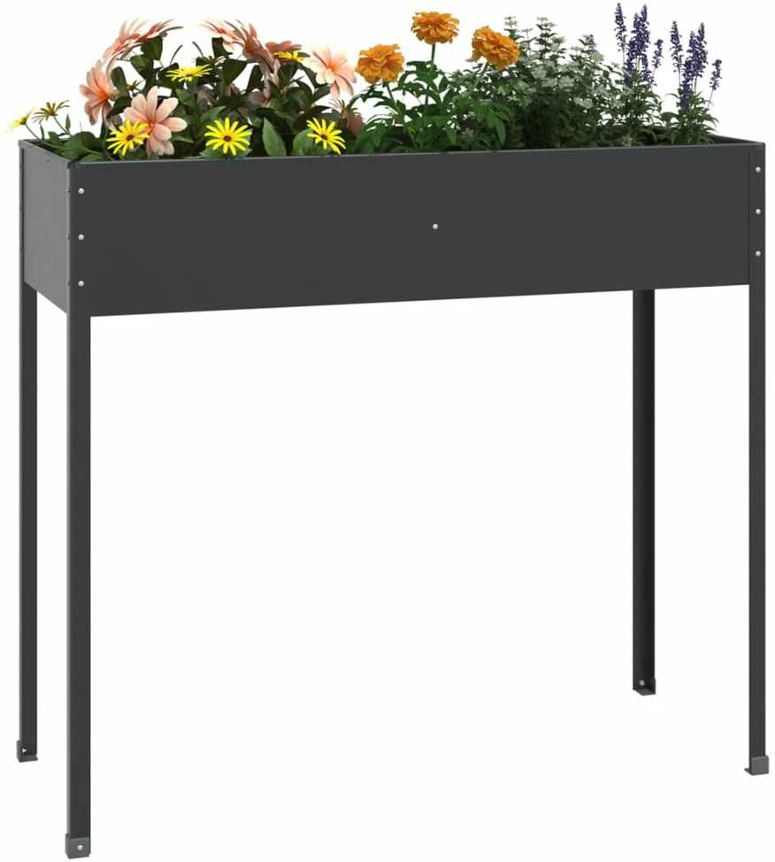 Sodo lovelis, antracito, 100,5x40,5x90cm, galvanizuotas plienas