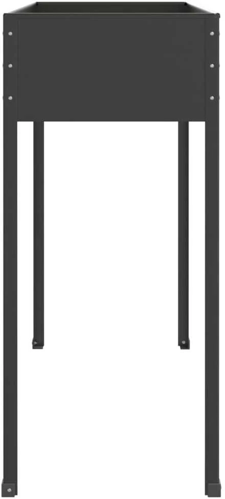 Sodo lovelis, antracito, 100,5x40,5x90cm, galvanizuotas plienas