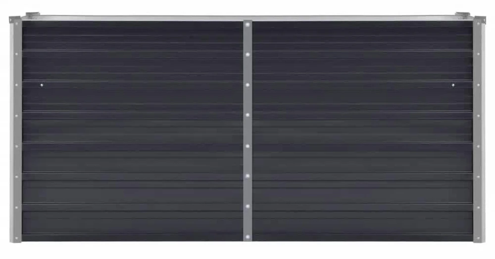 Sodo lovelis, antracito, 160x40x77cm, plienas, aukštas