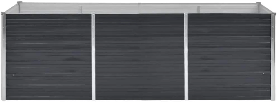 Sodo lovelis, antracito, 240x80x77cm, plienas, aukštas