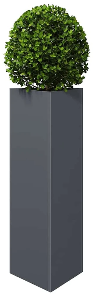 Sodo lovelis, antracito, 30x26x75cm, plienas, trikampis