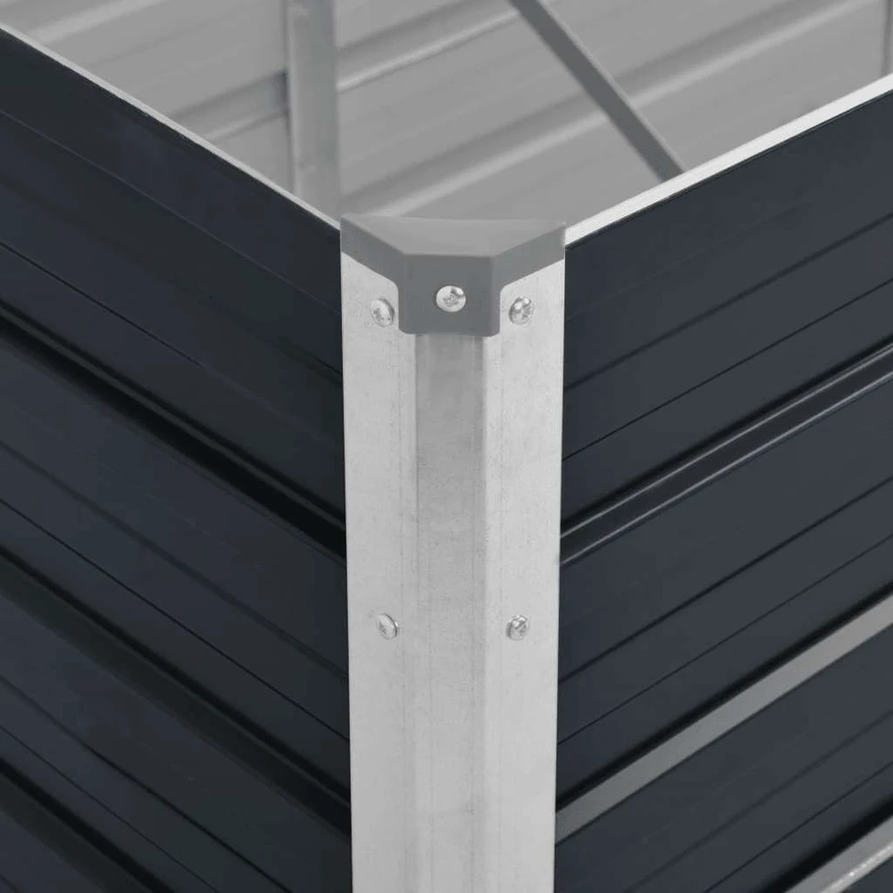 Sodo lovelis, antracito, 320x80x45cm, plienas, aukštas