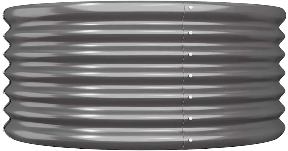 Sodo lovelis, antracito, 80x80x36cm, plienas