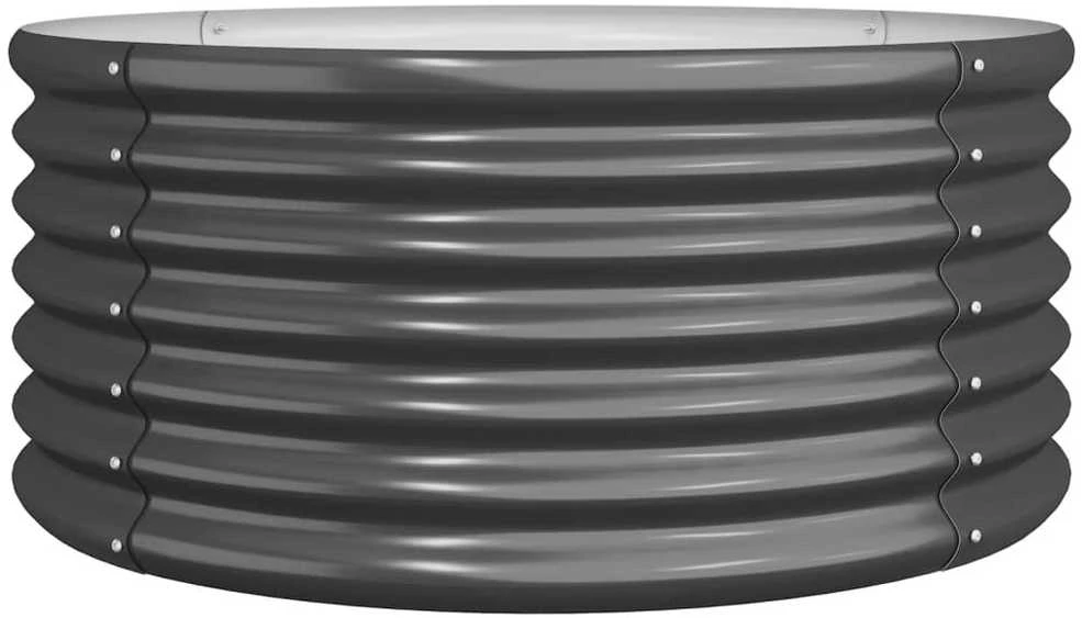 Sodo lovelis, antracito, 80x80x36cm, plienas