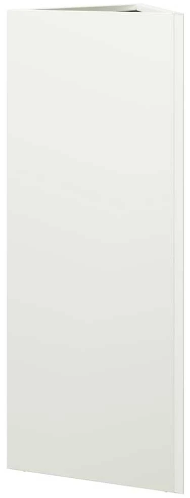 Sodo lovelis, baltos spalvos, 30x26x75cm, plienas, trikampis