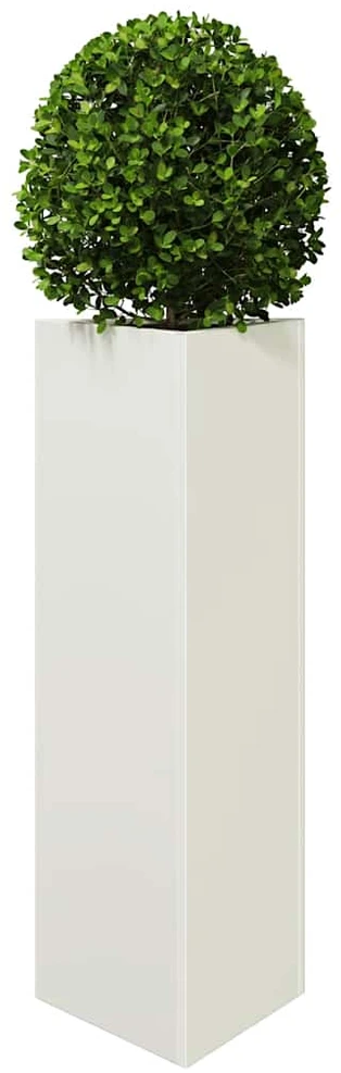 Sodo lovelis, baltos spalvos, 30x26x75cm, plienas, trikampis