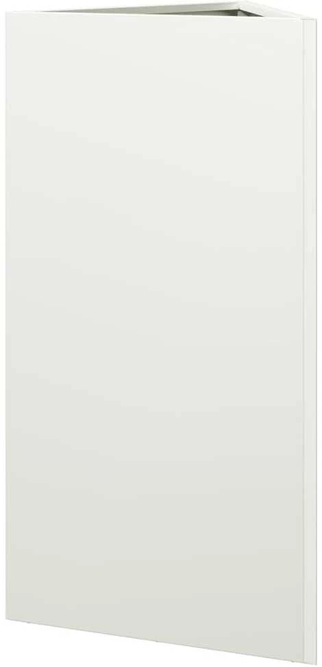 Sodo lovelis, baltos spalvos, 40x34,5x75cm, plienas, trikampis