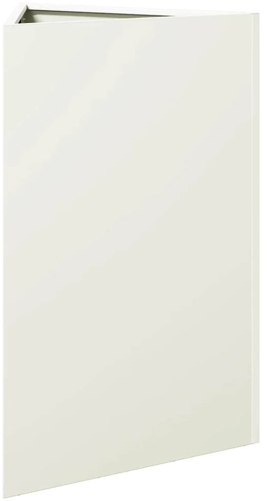Sodo lovelis, baltos spalvos, 50x43x75cm, plienas, trikampis