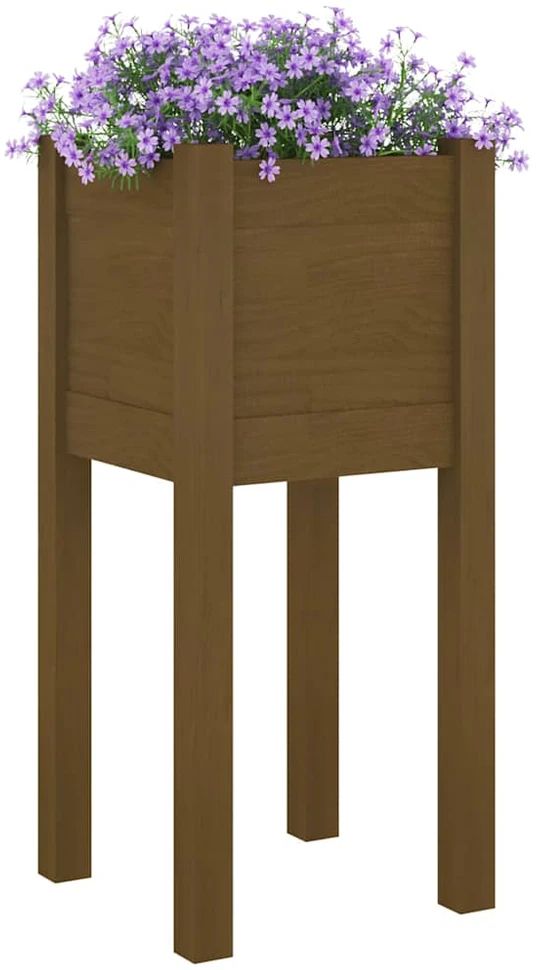 Sodo lovelis, medaus rudas, 31x31x70cm, pušies masyvas