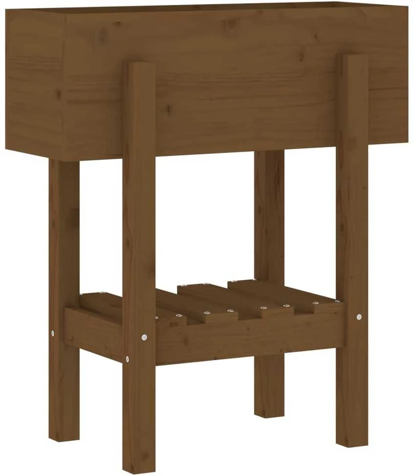 Sodo lovelis, medaus rudas, 62x30x69cm, pušies medienos masyvas