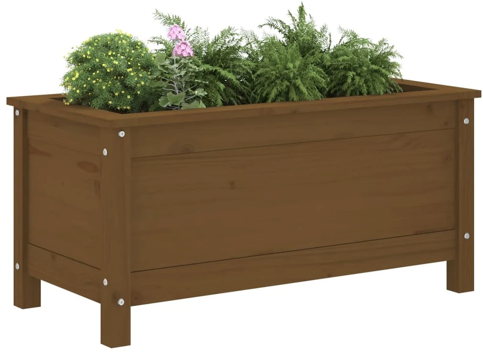 Sodo lovelis, medaus rudas, 82,5x40x39cm, pušies masyvas