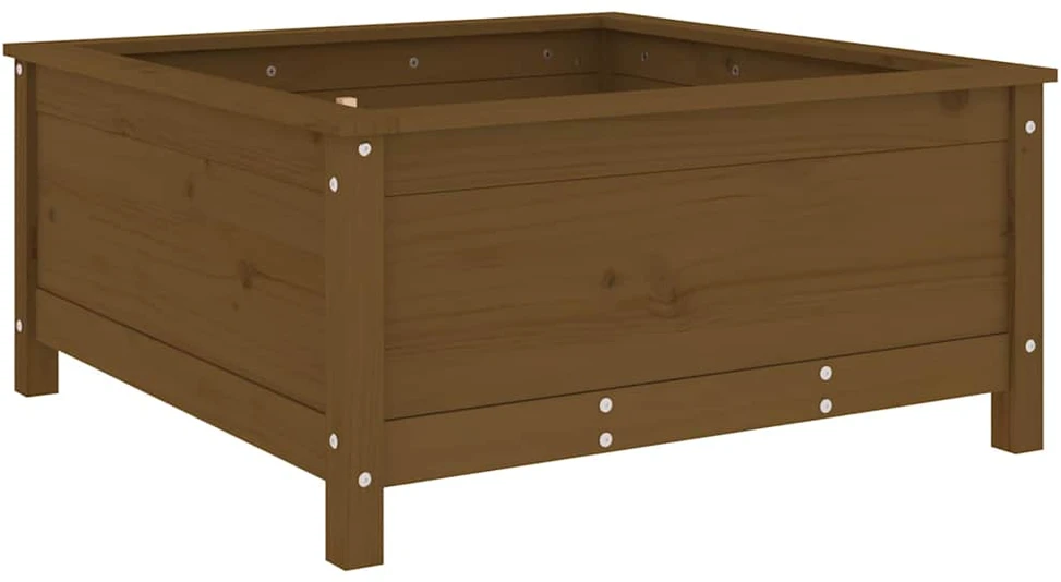 Sodo lovelis, medaus rudas, 82,5x82,5x39cm, pušies masyvas