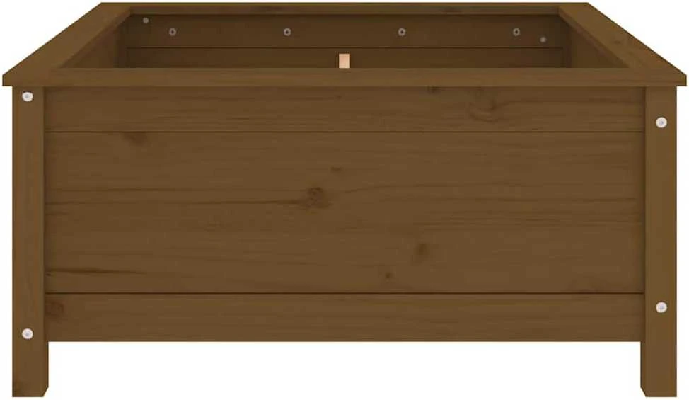Sodo lovelis, medaus rudas, 82,5x82,5x39cm, pušies masyvas