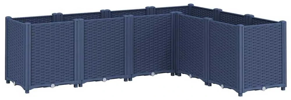 Sodo lovelis, pilkos spalvos, 160x120x53cm, PP