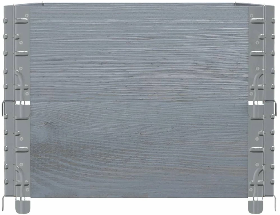 Sodo lovelis, pilkas, 100x50cm, pušies medienos masyvas