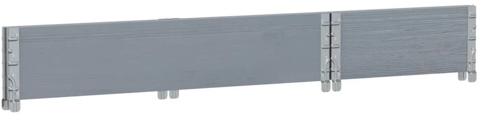 Sodo lovelis, pilkas, 100x50cm, pušies medienos masyvas