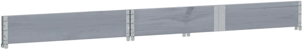 Sodo lovelis, pilkas, 150x50cm, pušies medienos masyvas