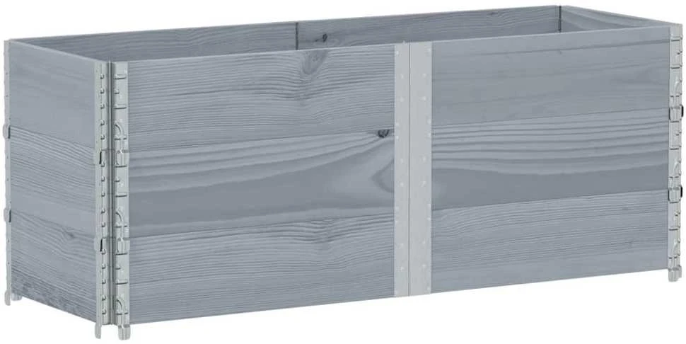 Sodo lovelis, pilkas, 150x50cm, pušies medienos masyvas
