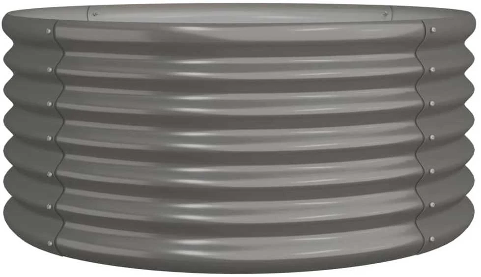 Sodo lovelis, pilkas, 80x80x36cm, plienas