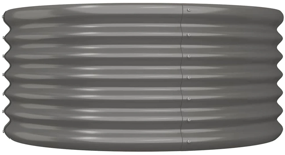 Sodo lovelis, pilkas, 80x80x36cm, plienas