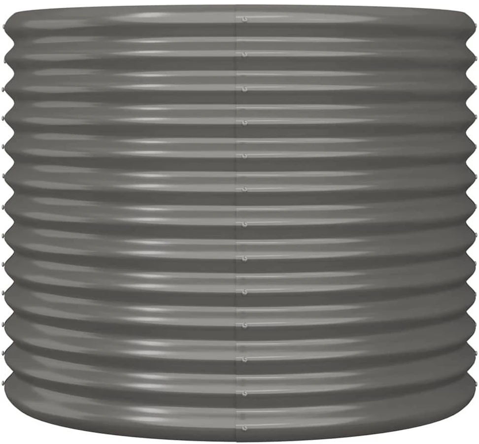 Sodo lovelis, pilkas, 80x80x68cm, plienas