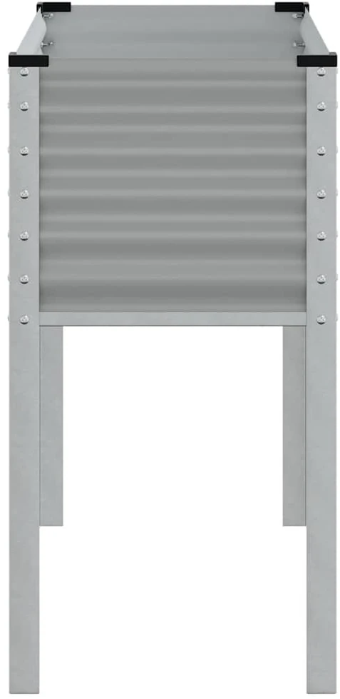 Sodo lovelis, pilkos spalvos, 100x41x90cm, plienas