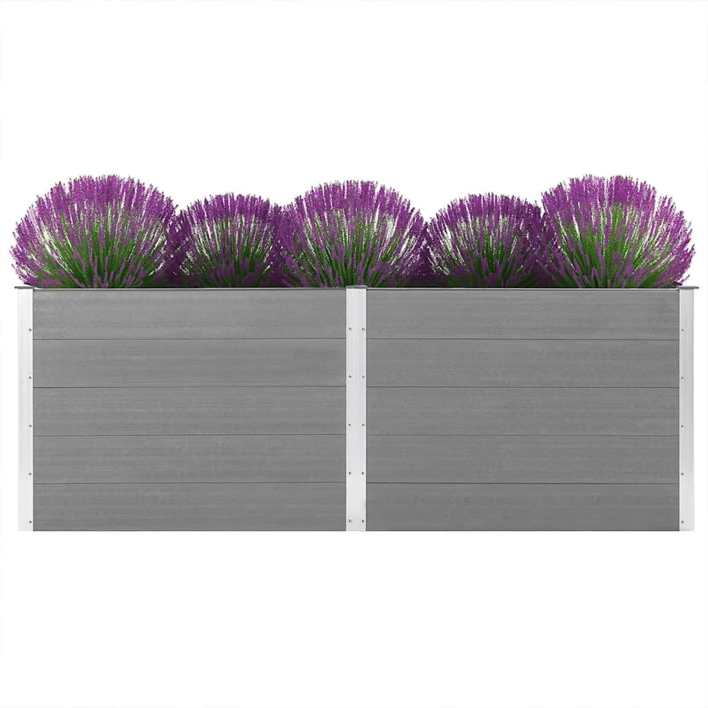 Sodo lovelis, pilkos spalvos, 250x100x91cm, WPC