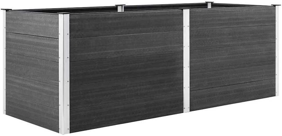 Sodo lovelis, pilkos spalvos, 250x100x91cm, WPC
