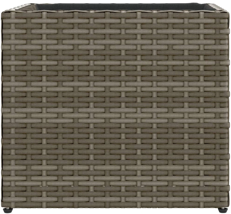 Sodo lovelis, pilkos spalvos, 36x30x32cm, poliratanas