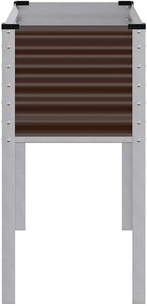 Sodo lovelis, rudas, 100x41x90cm, plienas