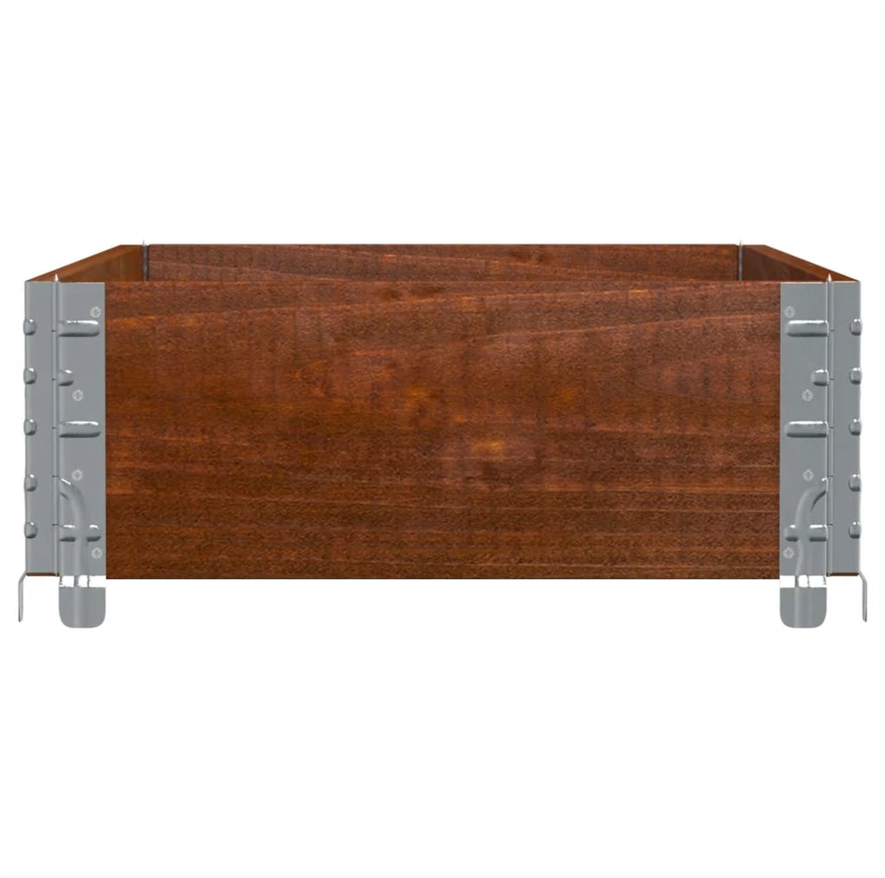 Sodo lovelis, rudas, 100x50cm, pušies medienos masyvas