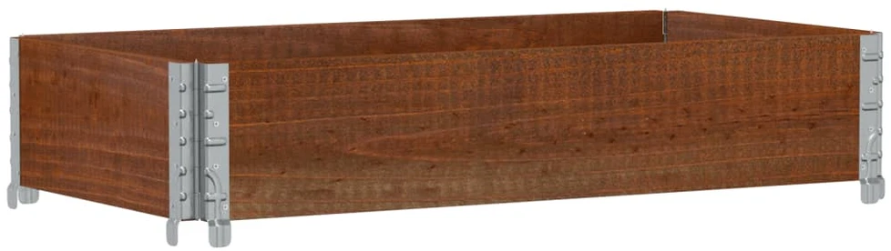 Sodo lovelis, rudas, 100x50cm, pušies medienos masyvas
