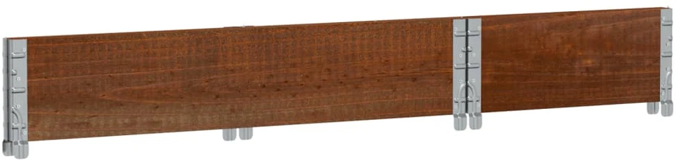 Sodo lovelis, rudas, 100x50cm, pušies medienos masyvas