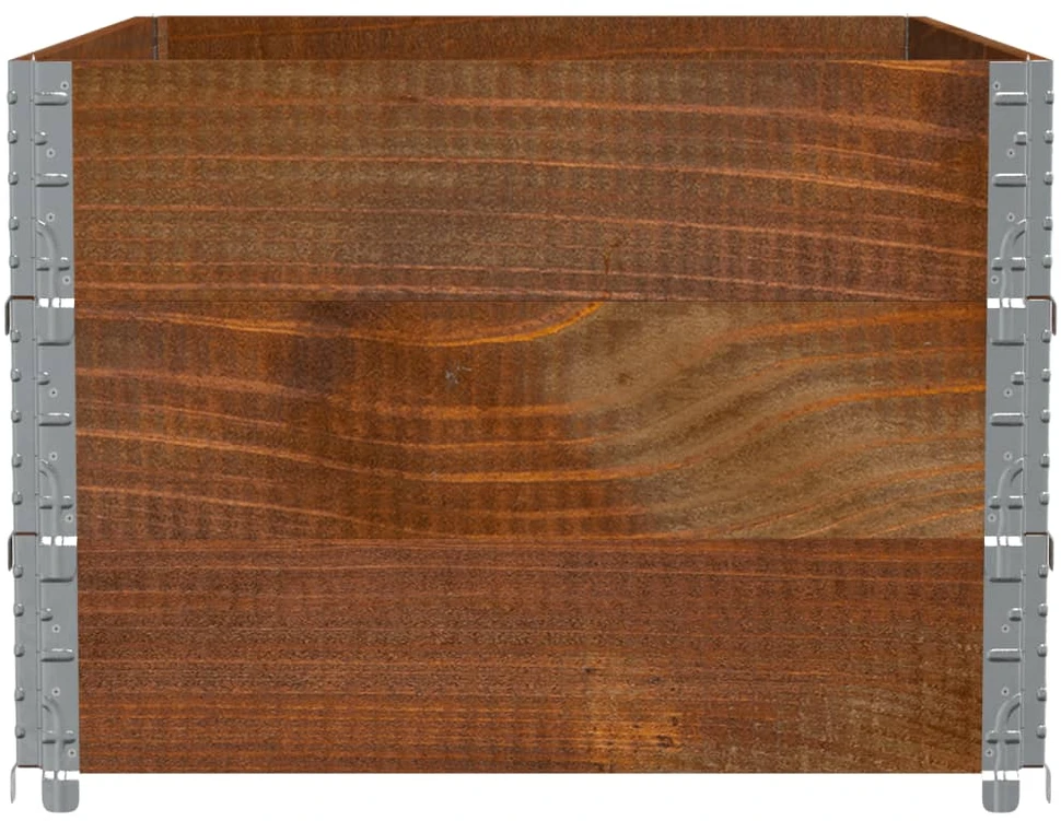 Sodo lovelis, rudas, 120x80cm, pušies medienos masyvas