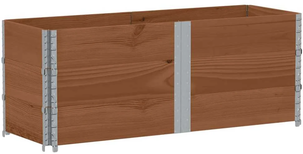 Sodo lovelis, rudas, 150x50cm, pušies medienos masyvas