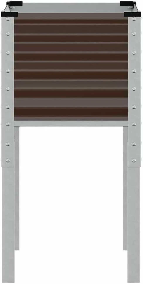 Sodo lovelis, rudas, 45x45x88cm, plienas