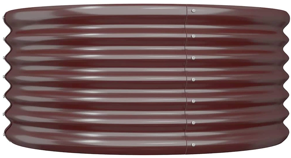Sodo lovelis, rudas, 80x80x36cm, plienas