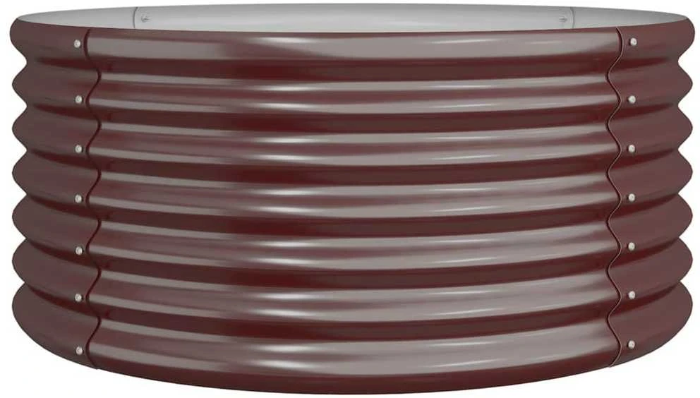 Sodo lovelis, rudas, 80x80x36cm, plienas
