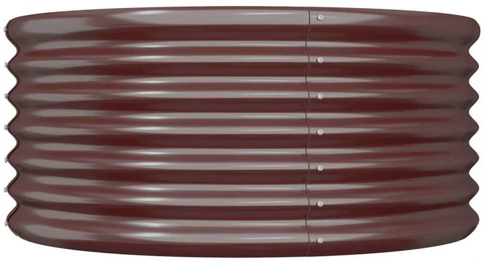 Sodo lovelis, rudas, 80x80x36cm, plienas
