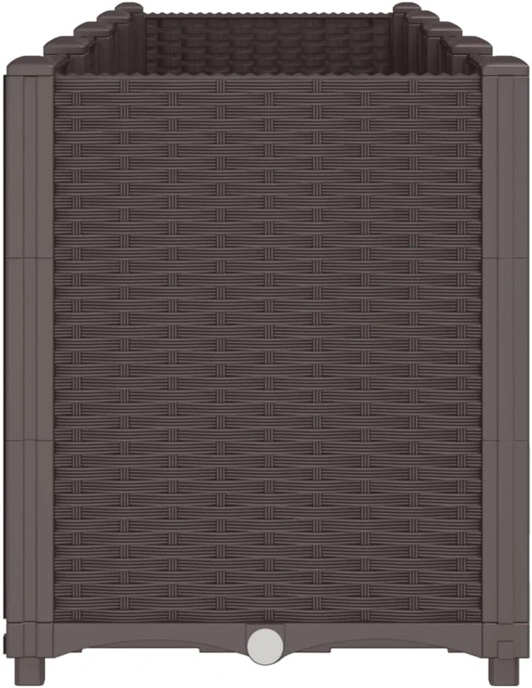 Sodo lovelis, rudos spalvos, 160x40x53cm, PP