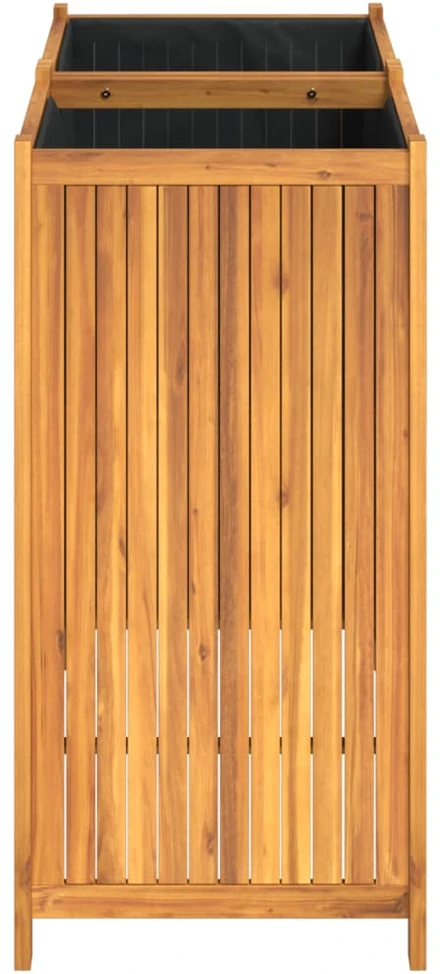 Sodo lovelis su įdėklu, 100x50x100cm, akacijos medienos masyvas