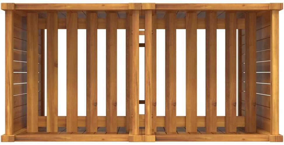 Sodo lovelis su įdėklu, 84x42x100cm, akacijos medienos masyvas